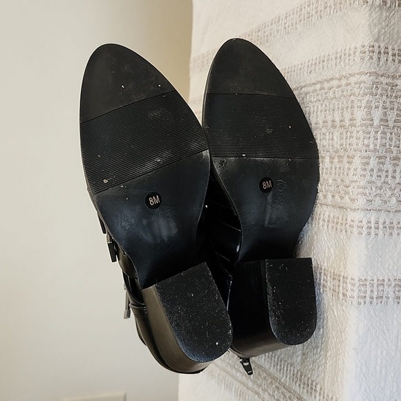 Coconuts by Matisse Getty Faux Leather Black Lace Up Strap Ankle Booties, 8M - Picture 12 of 12